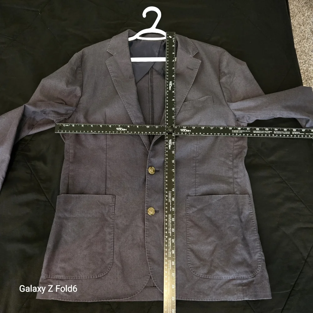 Men’s J.Crew Classic-Fit Hemp- Organic Cotton Blazer Elastane Size‎ M EUC